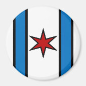 Moderne witte schildmagneet magneet (Voorkant)