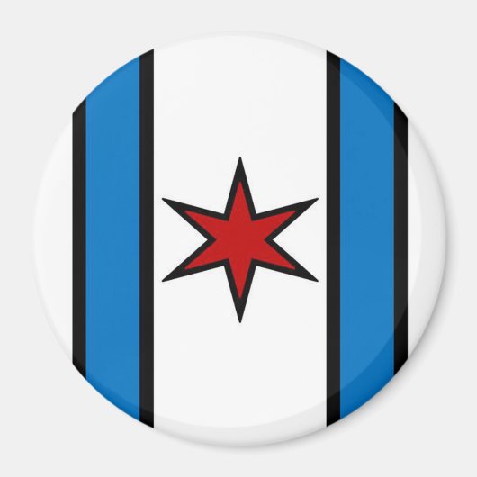 Moderne witte schildmagneet magneet (Voorkant)