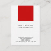 Moderne, witte, schone minimalist visitekaartje (Voorkant)