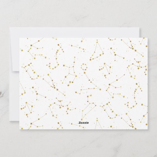 Moderne witte sterren op trendy grijze Kerstmis Feestdagenkaart (Achterkant)