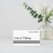 Moderne witte strepen, stijlvol visitekaartje (Staand voorkant)