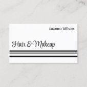 Moderne witte strepen, stijlvol visitekaartje (Voorkant)