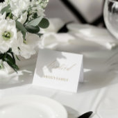 Moderne Witte Trouwen Gereserveerde Tafel Tent Sig Kaart