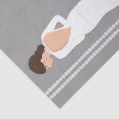 Moderne Witte Trouwjurk Bling Bruidsfeest Tissuepapier (Detail)