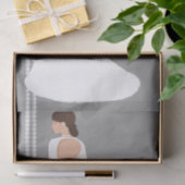 Moderne Witte Trouwjurk Bling Bruidsmeisjesfeest Tissuepapier (Geschenk)