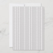 Moderne witte trouwjurk & parels bruidsdouche kaart (Achterkant)