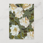 Moderne witte tuinen op Sage Sparkle Details Informatiekaartje (Achterkant)