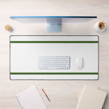 Moderne witte twee slanke donkergroene randstrepen