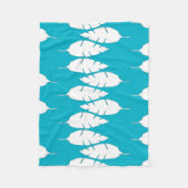 Moderne witte veren fleece deken (Voorkant)