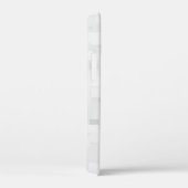 Moderne Witte Vierkante Patroon Case-Mate iPhone Case (Achterkant / Rechts)