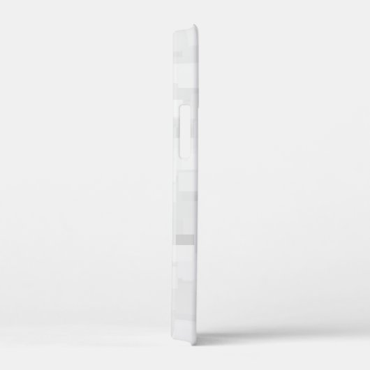 Moderne Witte Vierkante Patroon Case-Mate iPhone Case (Achterkant / Rechts)