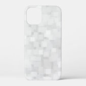 Moderne Witte Vierkante Patroon Case-Mate iPhone Case (Achterkant)