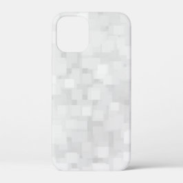 Moderne Witte Vierkante Patroon Case-Mate iPhone Case