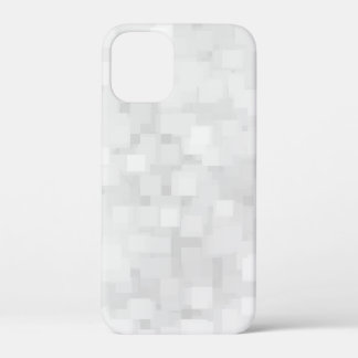 Moderne Witte Vierkante Patroon Case-Mate iPhone Case