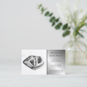 Moderne witte Visitekaartje voor autokoplampen (Staand voorkant)