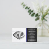Moderne witte Visitekaartje voor autokoplampen (Staand voorkant)