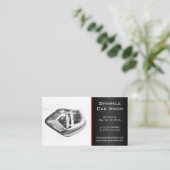 Moderne witte Visitekaartje voor autokoplampen (Staand voorkant)