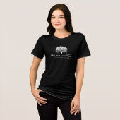 Moderne witte wilde Logo Tri-Blend Shirt (Voorkant volledig)
