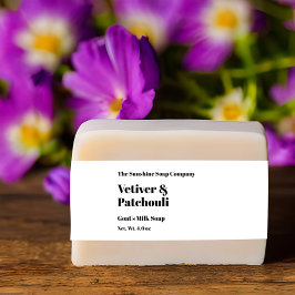 Moderne witte zeep buikband uitnodigingen wikkel