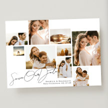 Moderne Witte Zwarte Collage 9 Multi Foto