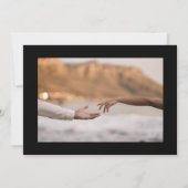 Moderne Witte Zwarte Collage 9 Multi Foto Save The Date (Achterkant)