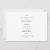 Moderne witte & zwarte FOTO trouwkaart QR Kaart (Achterkant)