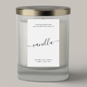 Moderne witte zwarte het productetiket van de manu voedselcontainer etiket
