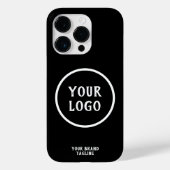Moderne witte zwarte zakelijke logo Case-Mate iPhone case (Achterkant)