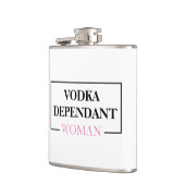 Moderne wodka afhankelijk vrouw roze grappig citaa heupfles (Links)