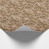 Moderne Woestijn Militaire Camo Camouflage Cadeaupapier (Hoek)