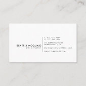 Moderne woestijnbergen visitekaartje (Achterkant)