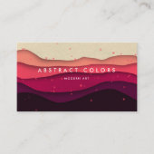 Moderne woestijnbergen visitekaartje (Voorkant)