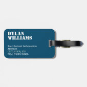 Moderne Wolf Sunrise Bagagelabel (Achterkant horizontaal)