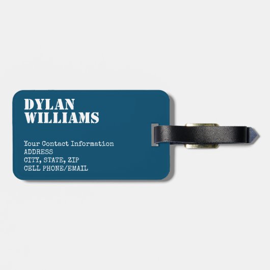 Moderne Wolf Sunrise Bagagelabel (Achterkant horizontaal)