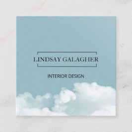 Moderne Wolken Himmel Vierkante Visitekaartje