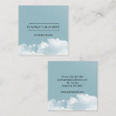 Moderne Wolken Himmel Vierkante Visitekaartje (Voorkant / Achterkant)