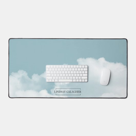 Moderne wolken lucht bureaumat (Keyboard & Muis)