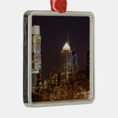 Moderne wolkenkrabbers in het centrum van Philadel Metalen Ornament (Rechts)