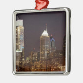 Moderne wolkenkrabbers in het centrum van Philadel Metalen Ornament (Links)