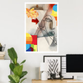 moderne Woman Wall Art Decor Poster (Thuiskantoor)