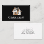 moderne woning | niet-zakelijk onroerend goed visitekaartje (Voorkant / Achterkant)