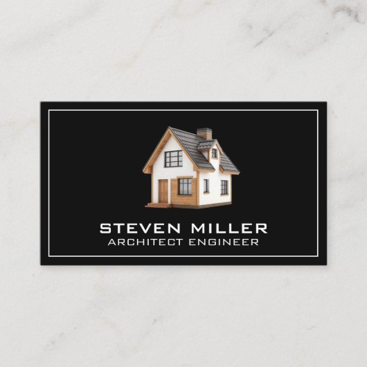 moderne woning | niet-zakelijk onroerend goed visitekaartje (Voorkant)