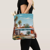 Moderne woning uit het midden van de eeuw #239 tote bag (Dichtbij)