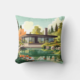 Moderne woning uit het midden van de eeuw #94 kussen