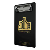 Moderne woningbouw Logo Vastgoed Mini Klembord (Angled2)