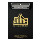 Moderne woningbouw Logo Vastgoed Mini Klembord (Voorkant)