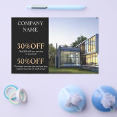 Moderne woningbouwer onroerend goed flyer (Enkel)