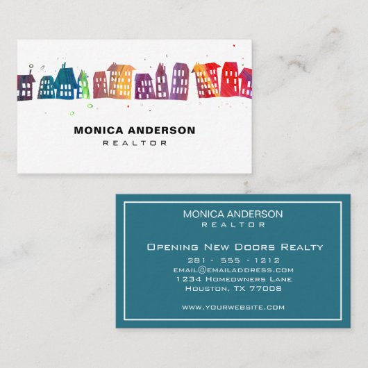 Moderne woningen - Real Estate Professional Realto Visitekaartje (Voorkant / Achterkant)