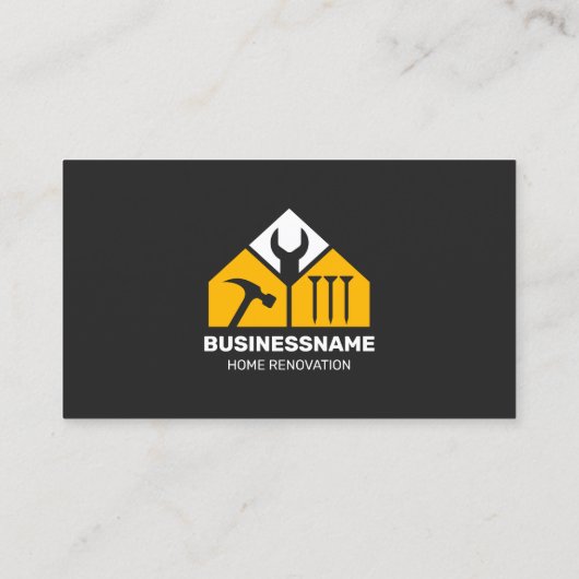 Moderne woningrenovatie Aannemer Handyman Remodel Visitekaartje (Achterkant)