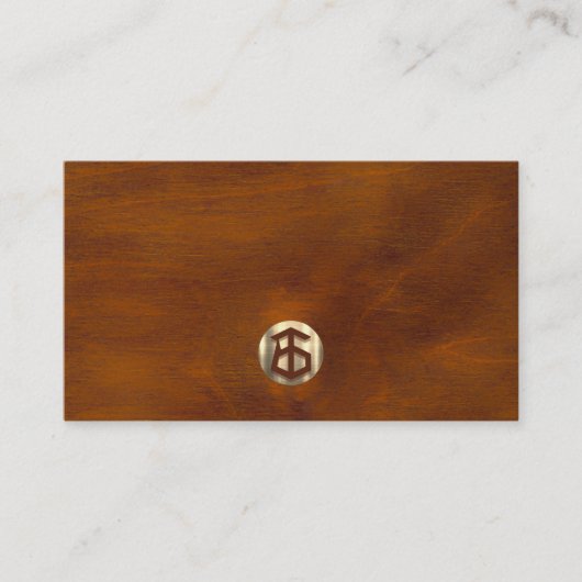 Moderne Wooden Carpentry-constructie Visitekaartje (Voorkant)
